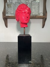 Modern Red Classical Head Bust
