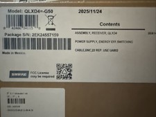 Shure QLXD4 Single-Channel Digital Half-Rack Wireless Microphone Receiver G50