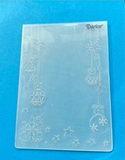 Darice ORNAMENTS HUNG Embossing Folder.   Christmas Holiday