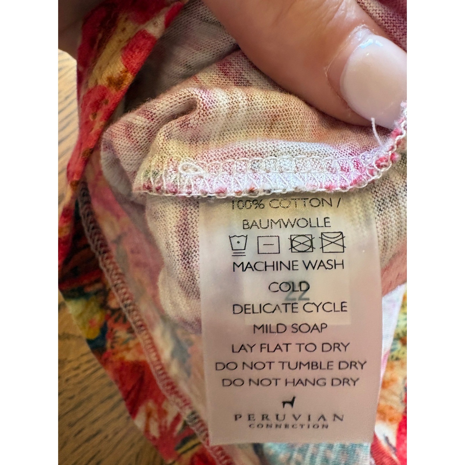 Peruvian Connection Red Floral Patchwork Cotton S… - image 7