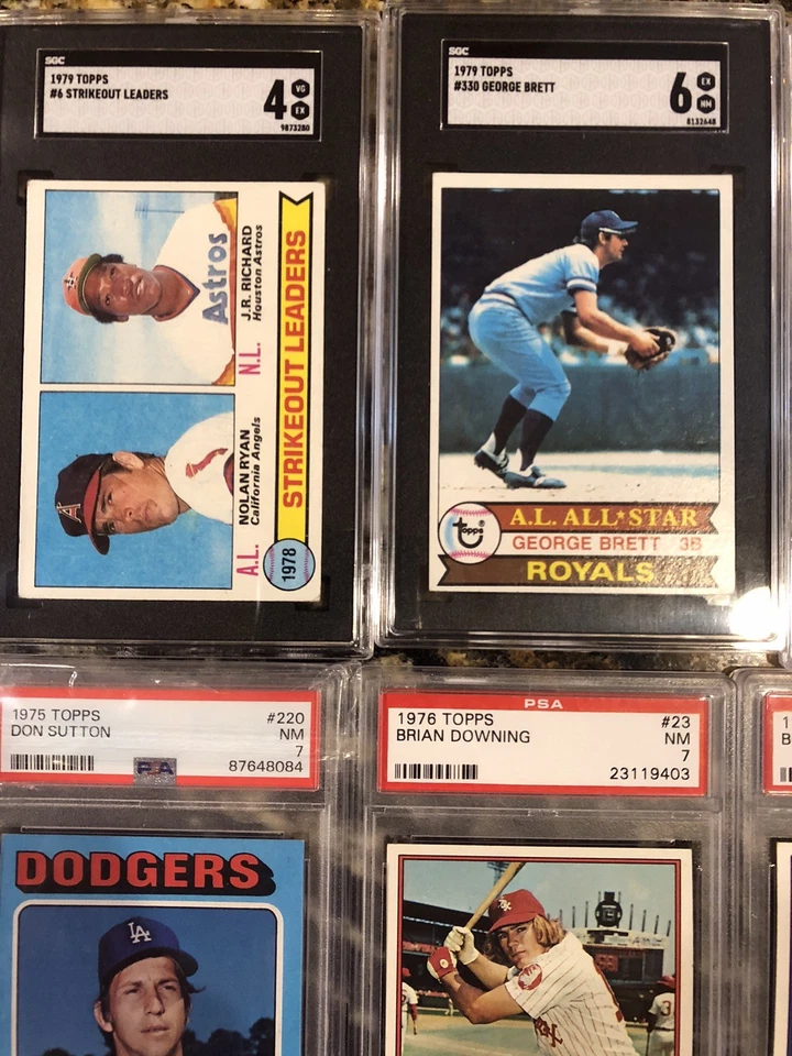 1970 MLB-PSA-LOTE de 32-GIBSON, ROSA, BANCO, RYAN, SEAVER, BRETT, KILLEBBREW-fotos Foto 4 de 4