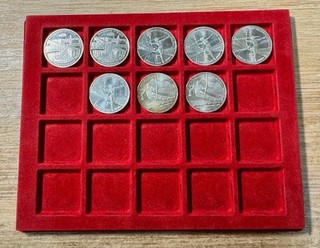 8x 10 € Gedenkmünzen BRD alle in 0 925er Silber