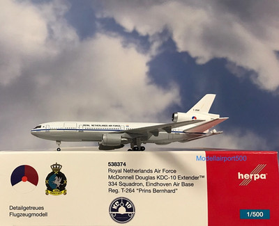 Herpa Wings 1:500  Douglas KDC-10  Royal Netherlands AF  538374 Modellairport500