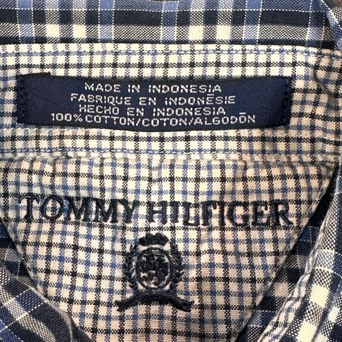 Tommy Hilfiger Boys Small Blue Plaid Short Sleeve Button Down Dress Shirt - Picture 3 of 11
