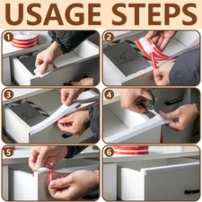 9.8Ft Self-Adhesive Flexible Edge Protector-3/4 Self Adhesive U Channel Rubbe...