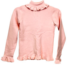2004 Gymboree City Sidewalk Sweater sz 9 Pink Ruffle Ribbon Bows Long Sleeve