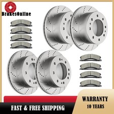 355mm Front And 360mm Rear Brake Rotors Pads Fit For Suburban 3500 Hd 2016-2018 355mm Front And 360mm Rear Brake Rotors Pads Fit For Suburban 3500 Hd 2016-2018