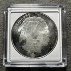 1 Troy Ounce .999  Fine Silver Round. Buffalo And Indian Head. RMC