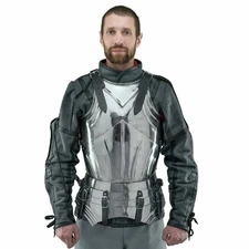 Medieval 16 gauge Larp Warrior Steel Gothic Cuirass Body Armor Breastplate Set