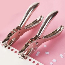 Hole Punch Metal Hand Held One Single Hole Paper Puncher 6mm.