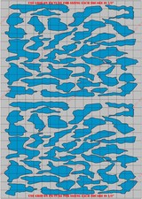 CAM1252PT Medium Camouflage General Paint Mask/ Stencil Kit