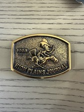 1983 HIGH PLAINS JOURNAL COMMEMORATIVE NUMBERED SOLID BRASS BELT BUCKLE