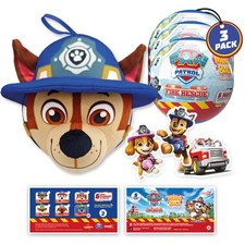Miraball Surprises Paw Patrol Plush Capsule Toys, Pack of 3, Memory Foam