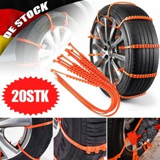 20X Anti Rutsch Schnee Ketten für Auto Kabel binder SUV LKW Schlamm Eis Ketten