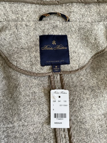 NWT Rare Brooks Brothers Made in Italy Wool Duffle Coat Men’s Size Medium - Picture 3 of 9