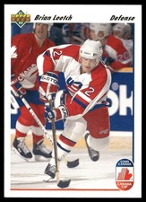 Brian Leetch 1991 Upper Deck French 35 Base LP