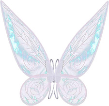 Adult Fairy Wings, Shiny Transparent Princess Wings, Angel Wings Sutable for Hal