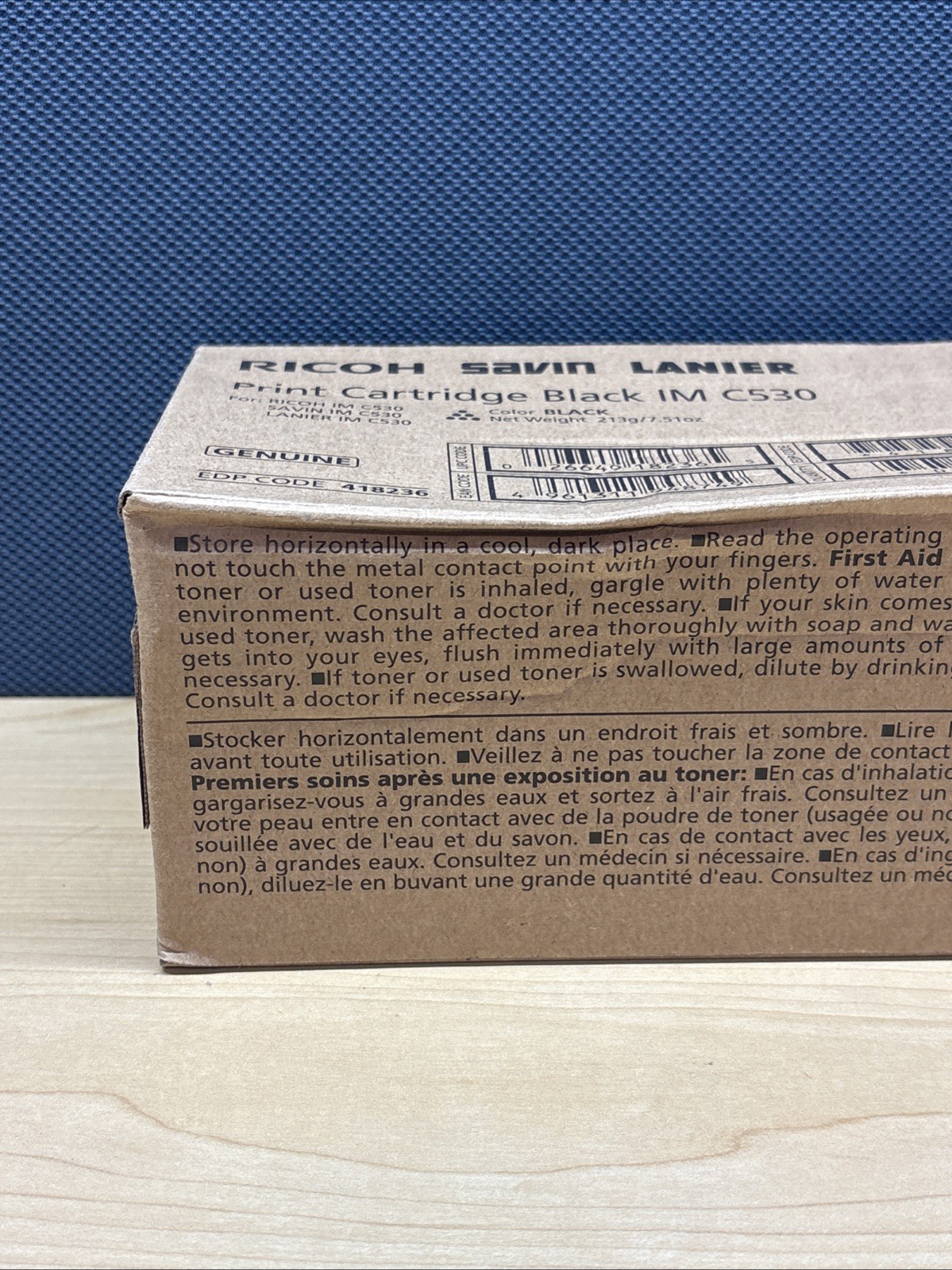 GENUINE RICOH SAVIN LANIER IM C530 Toner Black  418236