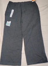 Lee Relaxed Fit At The Waist Stretch Pants Size 14 Short Charcoal Gray