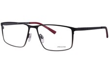 Jaguar 35606 4200 Titanium Eyeglasses Men's Grey/Red Full Rim Square Shape 56mm