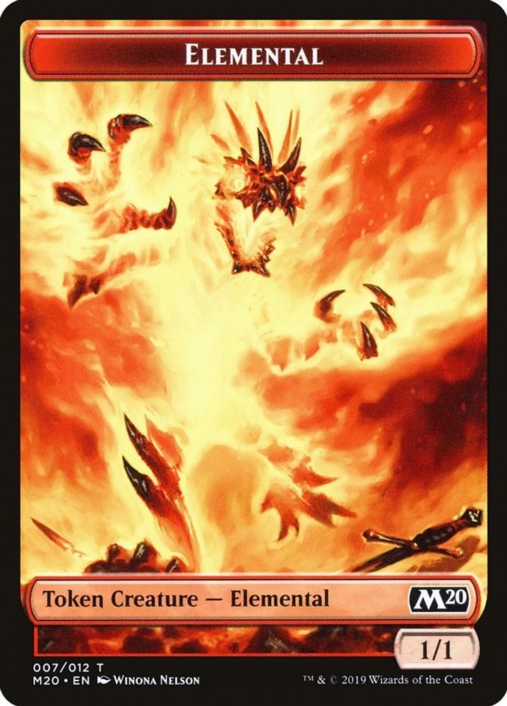 Elemental Token - 7 - LP- Core Set 2020