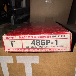 Starrett 0-1 Blade Micrometer 486P-1