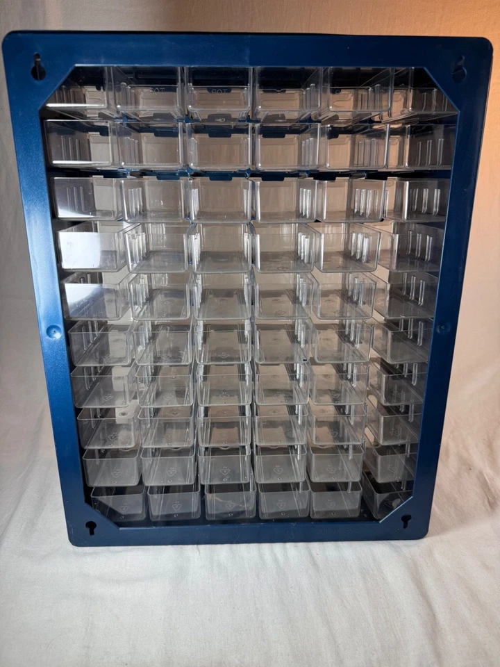 RARE Stack-On Hardware & Craft Storage Cabinet 60 Drawer Organizer Made In USA - Image 3 of 4