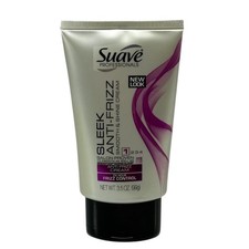 Suave Professionals Sleek 24 hour Anti-Frizz Smooth Shine Cream -One 3.5 oz Tube