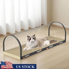 Extra Long Cat Scratcher Board 3 in 1 Cat Bed Tunnel Scratching Post Indoor Use