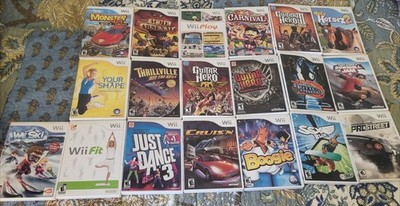 Assorted Nintendo Wii Games Case Insert Included Big Selection Used GOOD