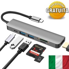 Hub USB C Tipo C a HDMI SD Multiporta Lettore di Schede Adattatore Macbook4K 3.0