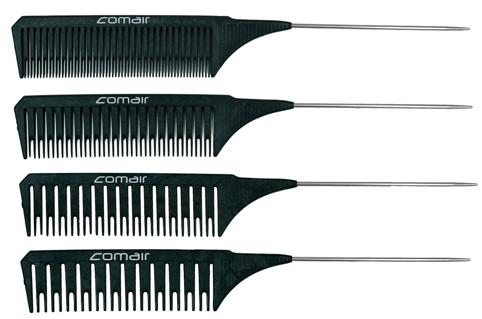 Comair Carbone Profi Line Moment Fort Jeu de Peigne 4er 22 CM Avec Abteilspitze - Photo 1/1