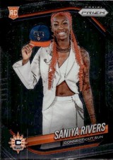2025 Panini Prizm WNBA - Rookie Variation Saniya Rivers #150 Silver Prizm (RC)