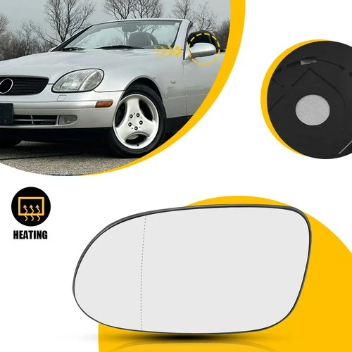 Mirror Glass for Mercedes CLK320 CLK430 SL500 SLK230 SLK320 Driver Left Side