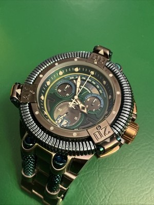 Invicta Reserve 50mm King Python Swiss Quartz Chrono Watch W/8 Slot Dive Case!!