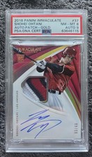 2018 Immaculate SHOHEI OHTANI Rookie Patch Auto RPA /49 On Card PSA 8 Highest