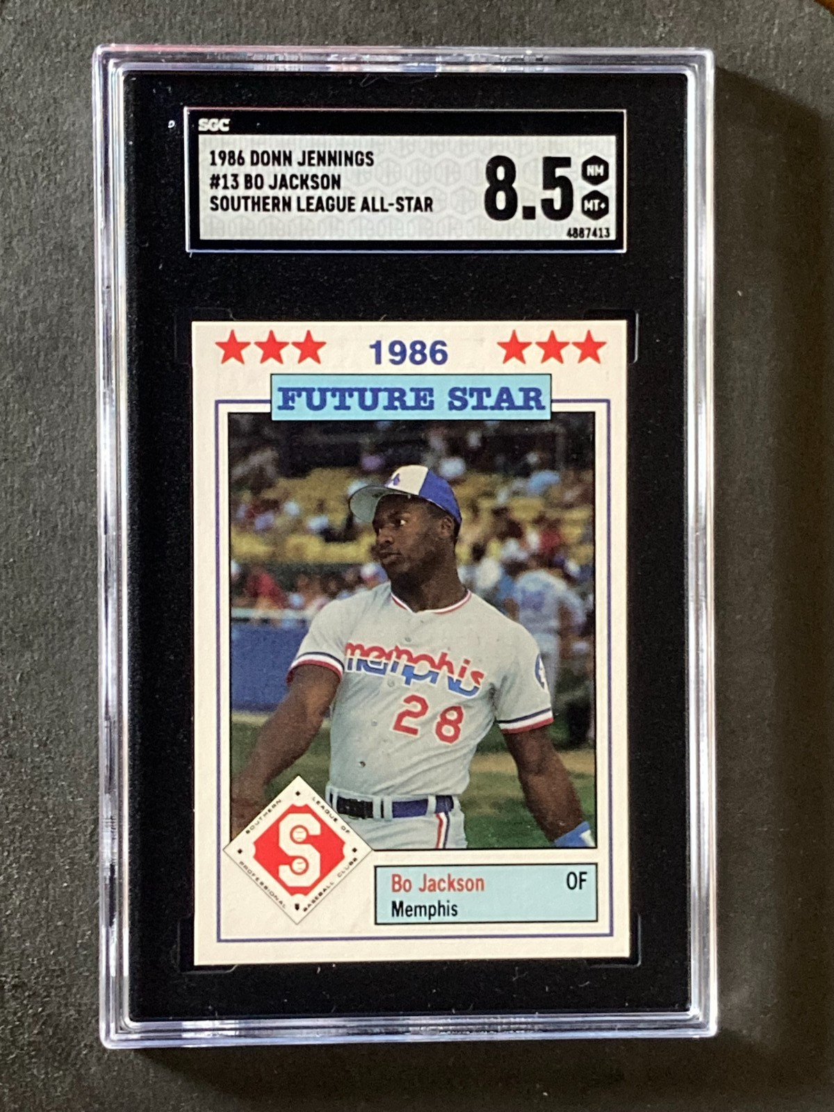 1986 Donn Jennings #13 Bo Jackson Southern League All-Star SGC 8.5
