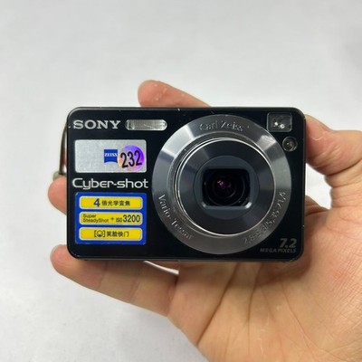 Sony Cybershot DSC-W120 7.2 MP Digital Camera Black/Blue/Silver 4x