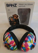 BANZ Earmuffs Infant Hearing Protection Ages 0-2 Years Old Prisim Design NEW!