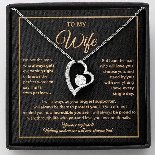 To My Wife Necklace, Gift For Wife, Anniversary Gift For Wife, Necklace For Wife