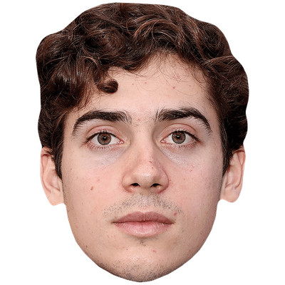 Franco Colapinto (Locken) Promi Maske, flaches Kartengesicht, Kostüm Maske