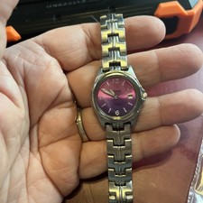 LORUS LR0777 Silver Tone Quartz Analog Women's Watch Sz. 7 1/4" New Battery