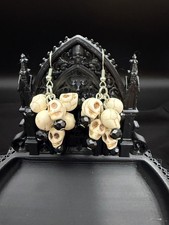 Big chunk of Skull beads Halloween earring