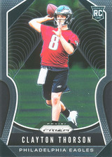 PANINI-PRIZM Clayton Thorson RC EAGLES GIANTS XFL GAMBLERS Northwestern WILDCATS