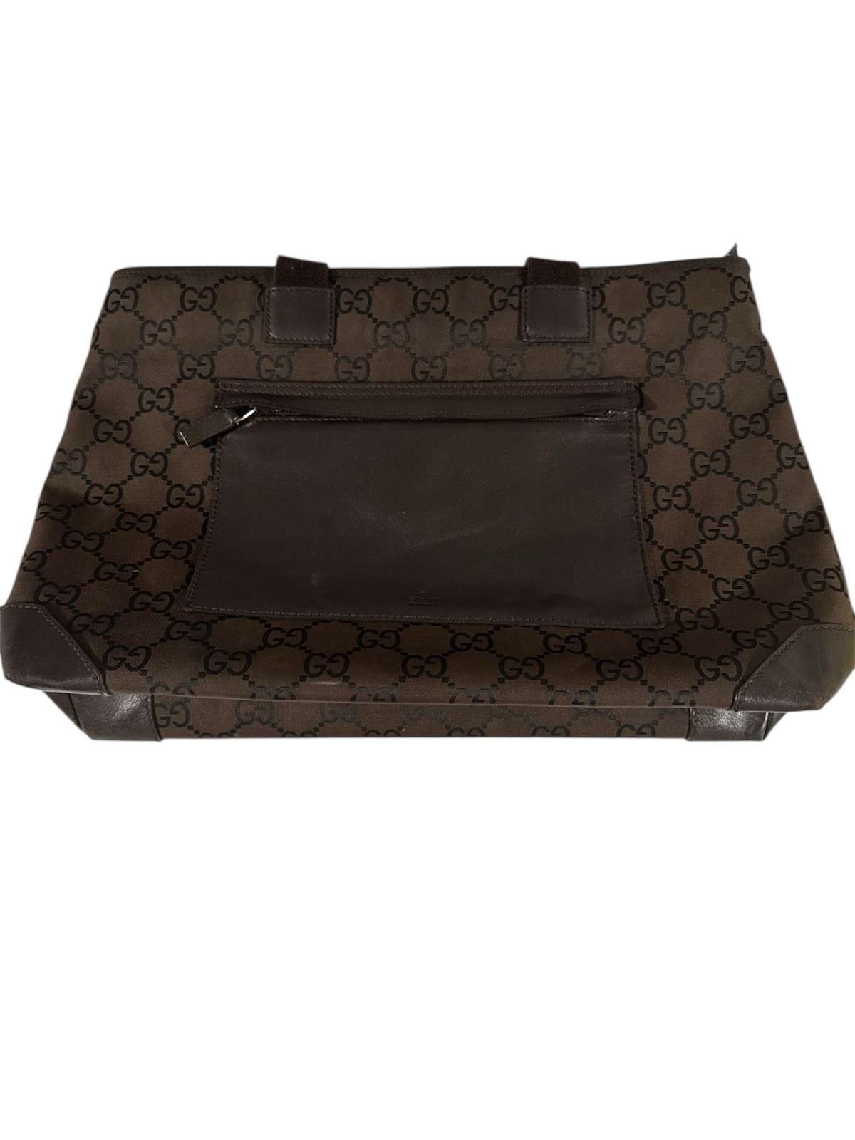 Gucci GG monogram dark brown shoulder tote bag preowned from Japan