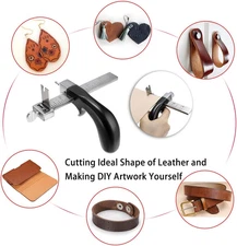 Leather Cutting Tool Leather Strap Cutter with Aluminium Handle, Leather Stri...
