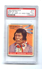 1933 Goudey Indian Gum #10 Pot-O-Wat-O-Mies Tribe PSA 3.5