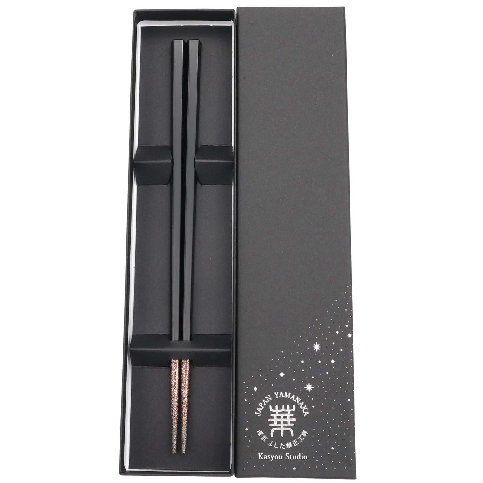 URUSHI KENKO chopsticks ( BLACK 8.9 Inch/22.5 cm ) made in j