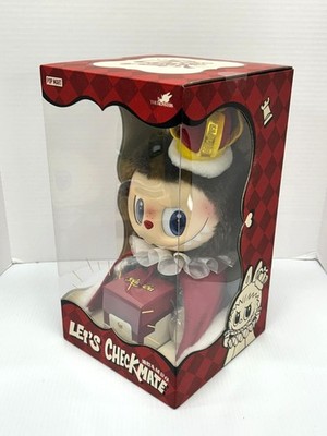 The Monsters KING Labubu Large Plush Doll Let's Checkmate Pop Mart