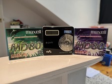 Sony MZ-RH710 Walkman Hi-MD Portable MiniDisc Recorder Black Tested & Working